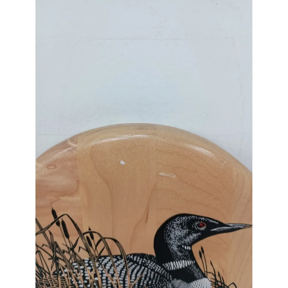 Vintage Loon Key Rack Wildlife Wood Hand Made Cabin Decor 1984 Jim Kowalczak